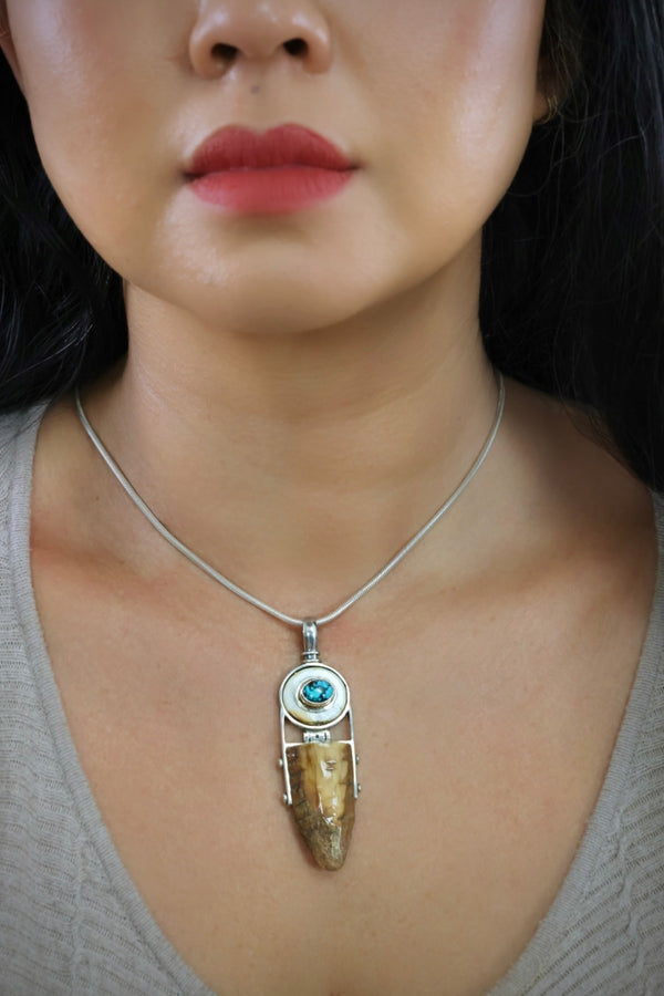 Ivory & Turquoise Pendant