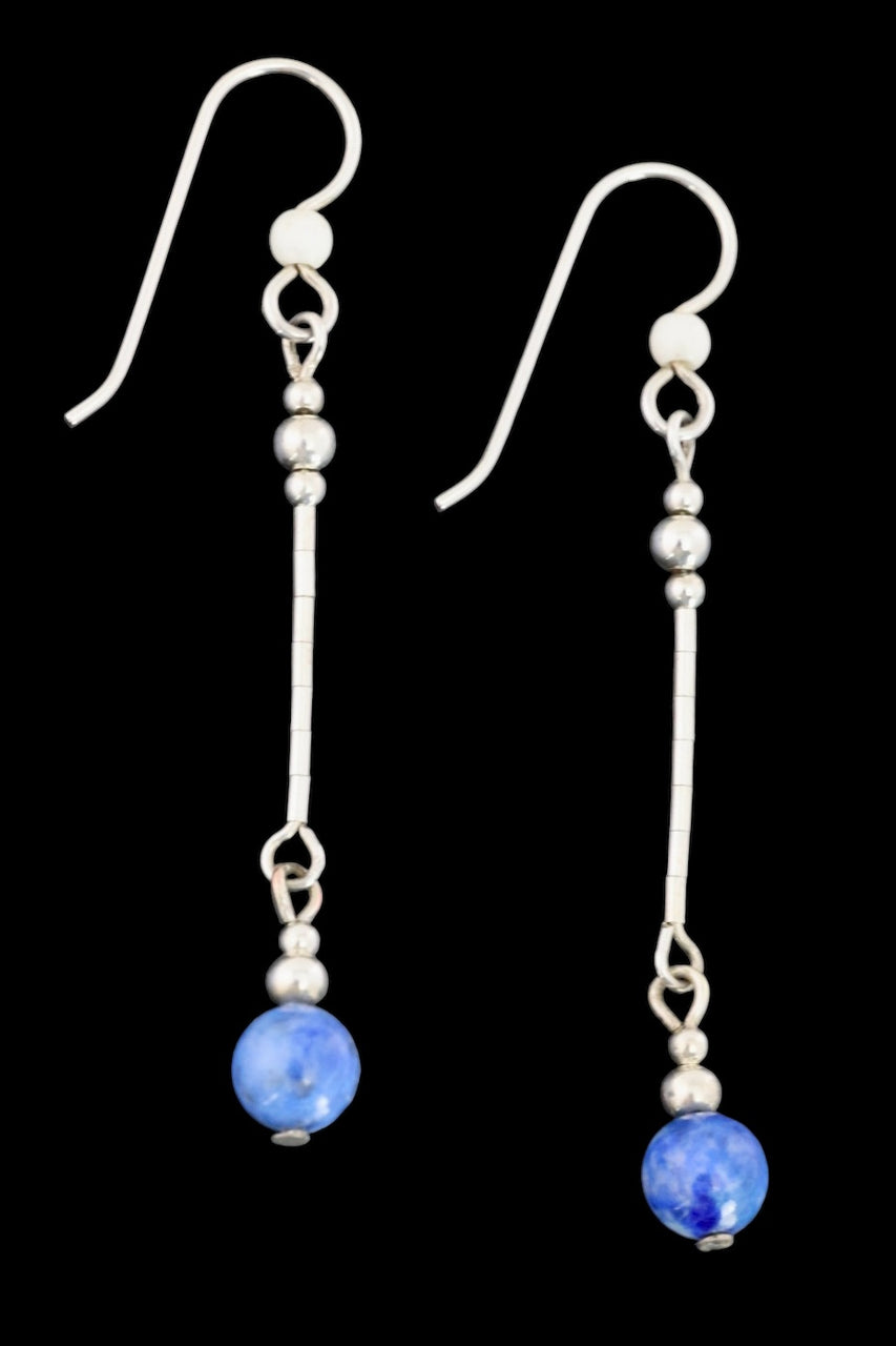 Ivory & Lapis Earrings