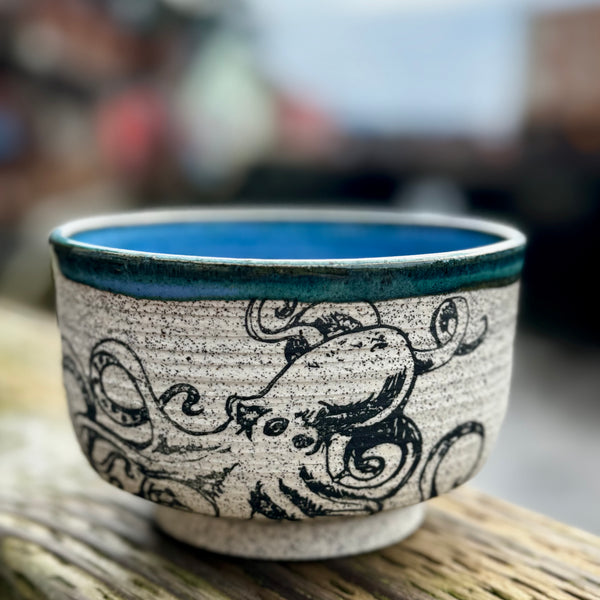 Octopus Decal Bowl