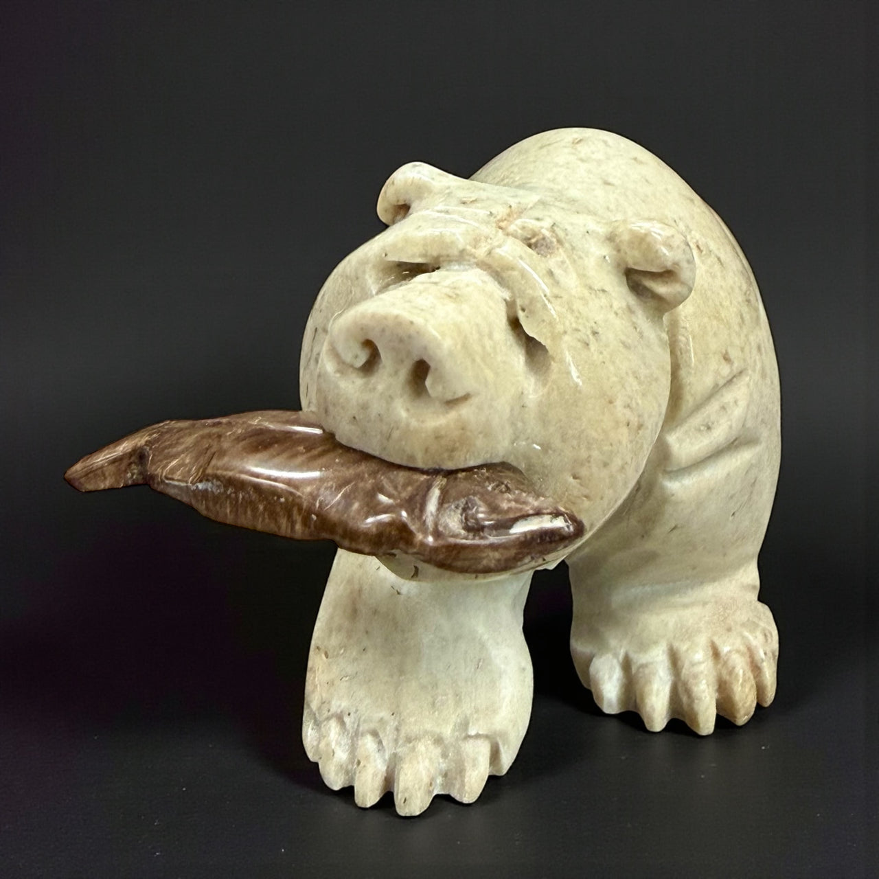 Bear & Salmon Carving