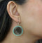 Round Seal Skin Beaded Earrings