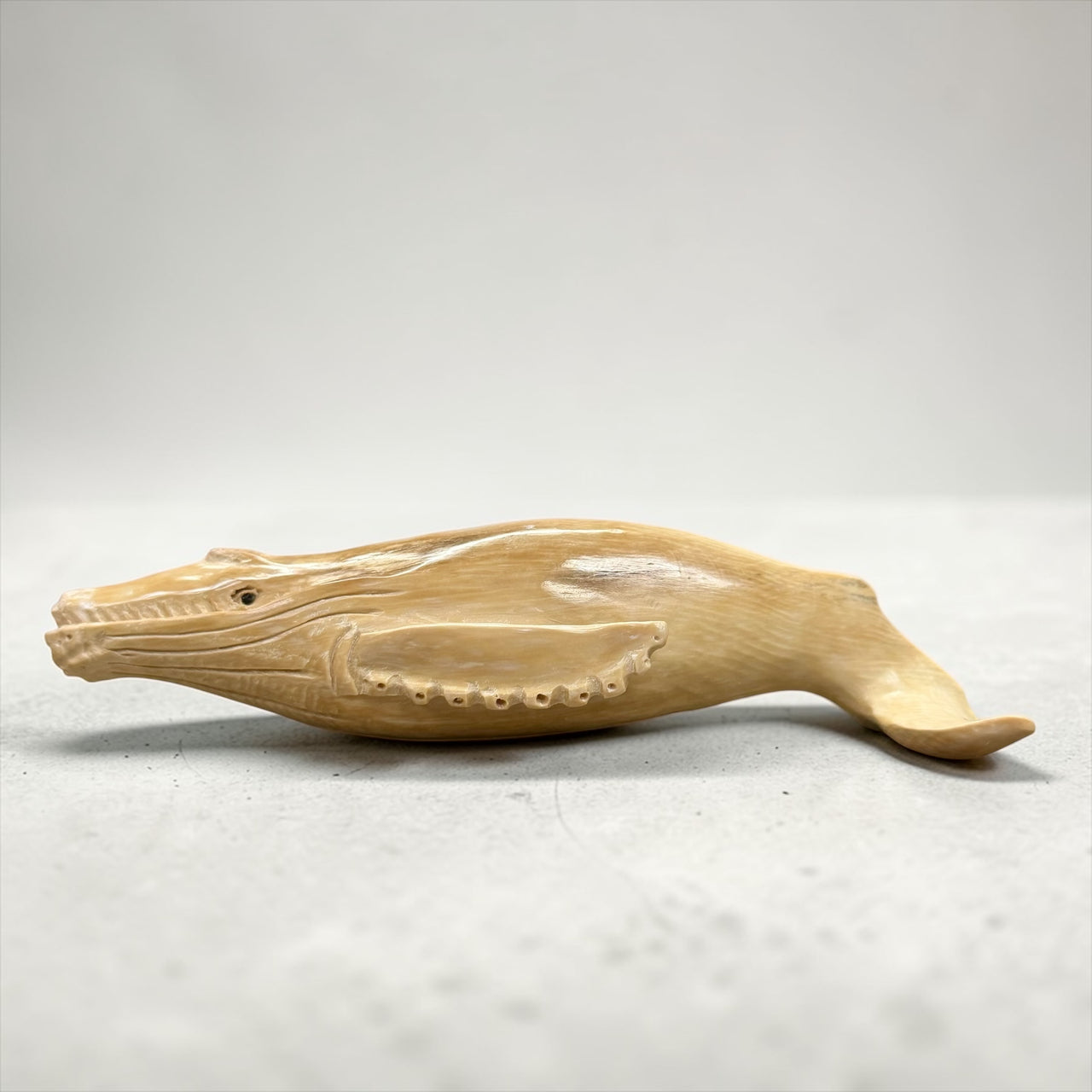 Ivory Whale Carving
