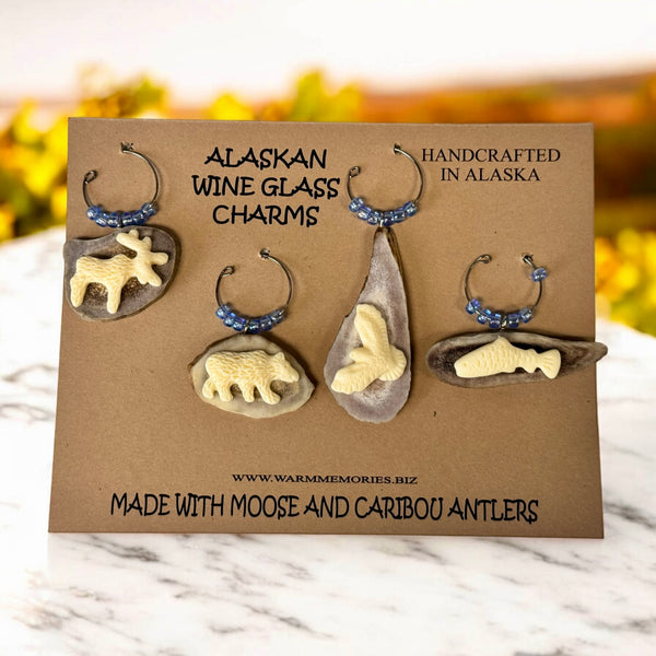 Antler Wine Glass Charms