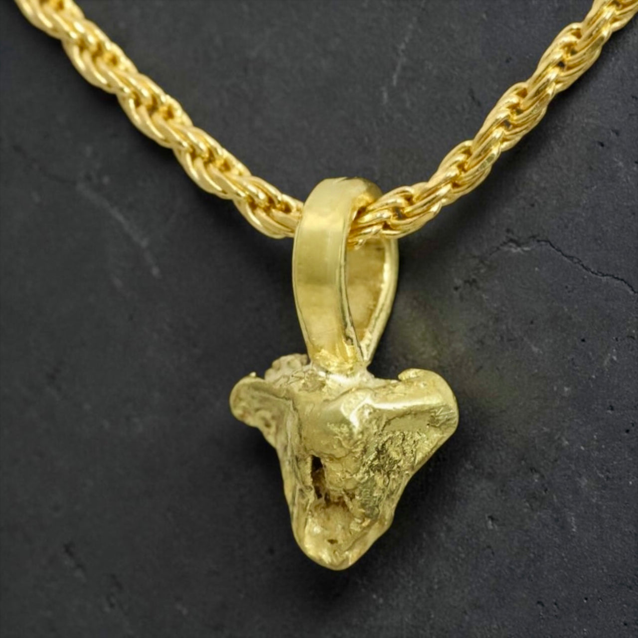 Gold Nugget Pendant