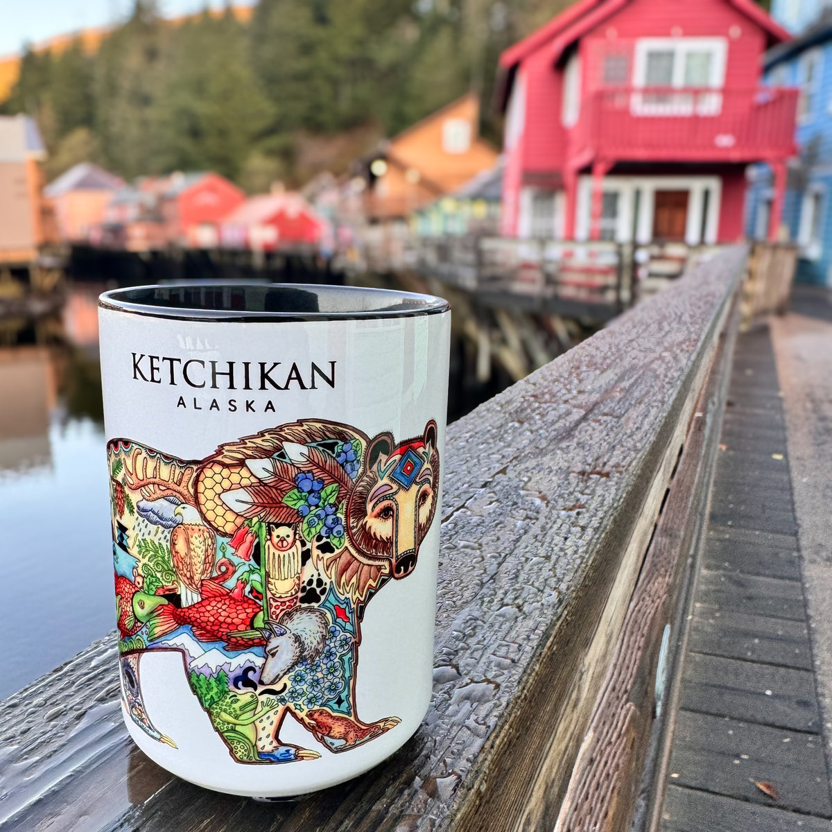 Ketchikan, Alaska Grizzly Bear Mug – Fish Creek Company