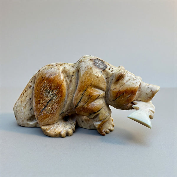 Bear & Salmon Carving