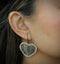 Heart Seal Skin Beaded Earrings