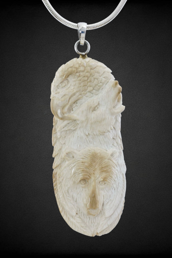 Eagle, Wolf & Bear Pendant