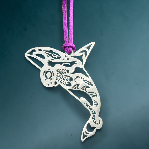 Orca Steel Ornament