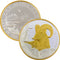 Dall Sheep 24kt Gold Relief Medallion