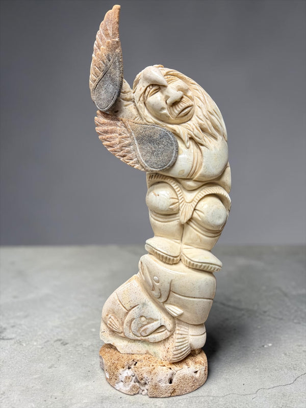 Eagle Shaman Salmon Totem
