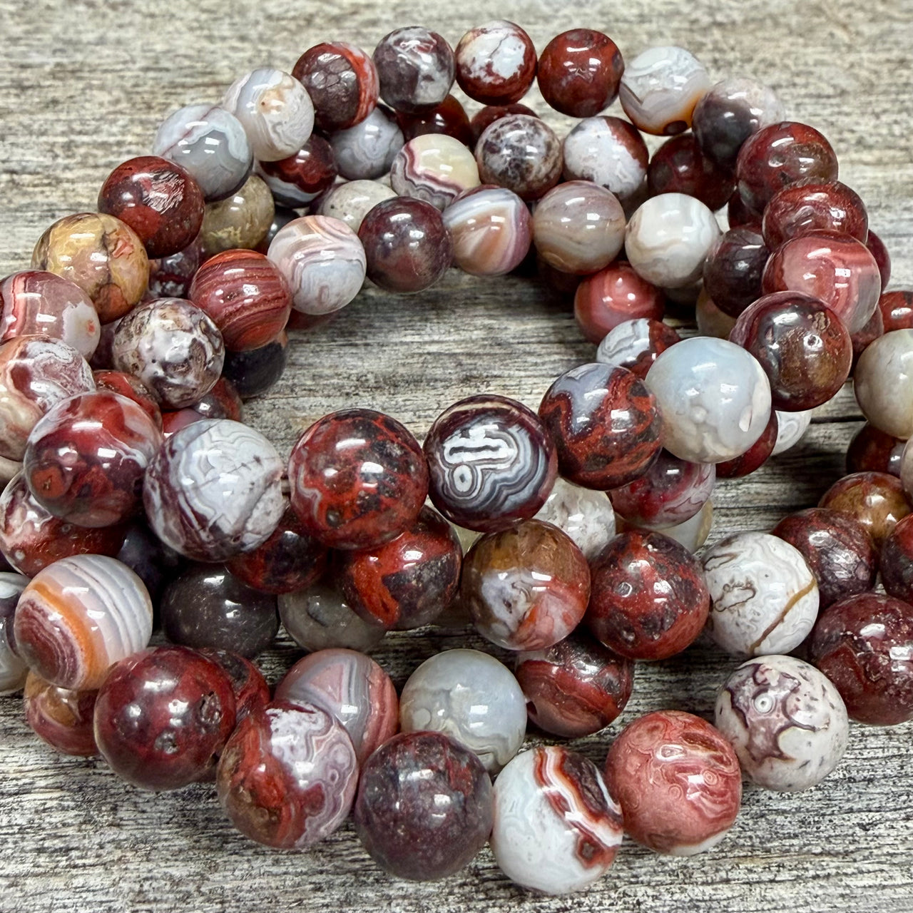 Crazy Lace Agate Bracelet