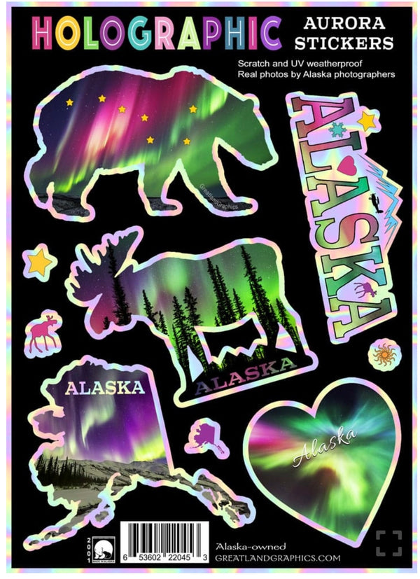 Aurora Holographic Stickers