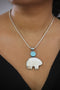 Ivory & Turquoise Bear