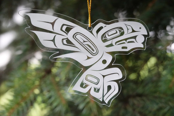 Raven Frosted Ornament