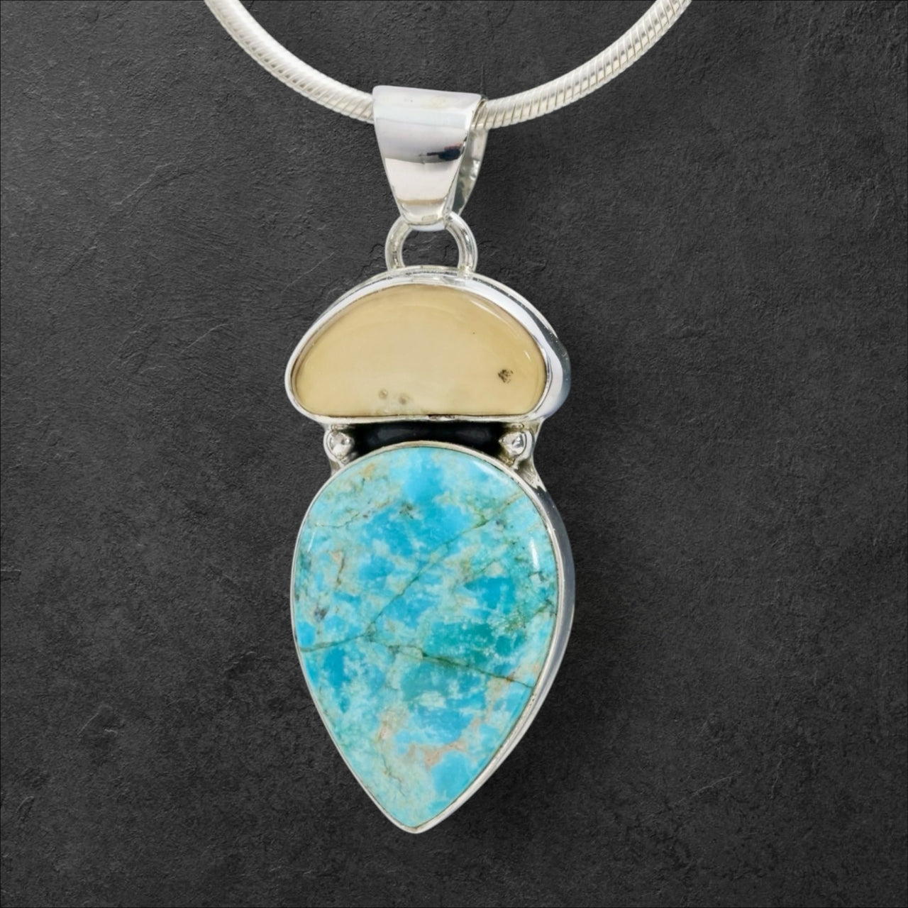 Ivory & Turquoise Pendant