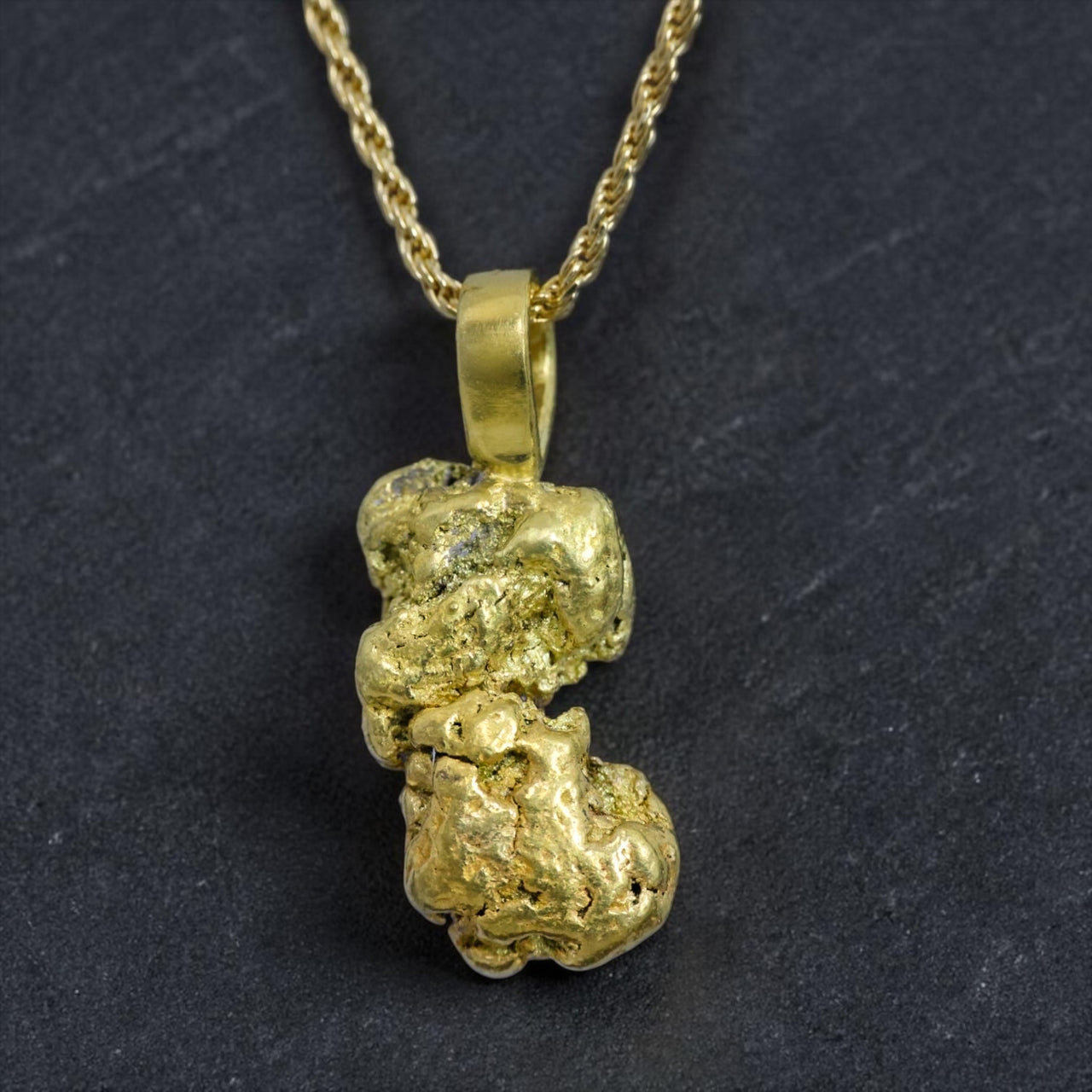 Gold Nugget Pendant