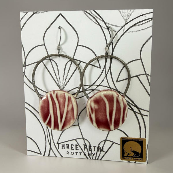 Round Pottery Earrings