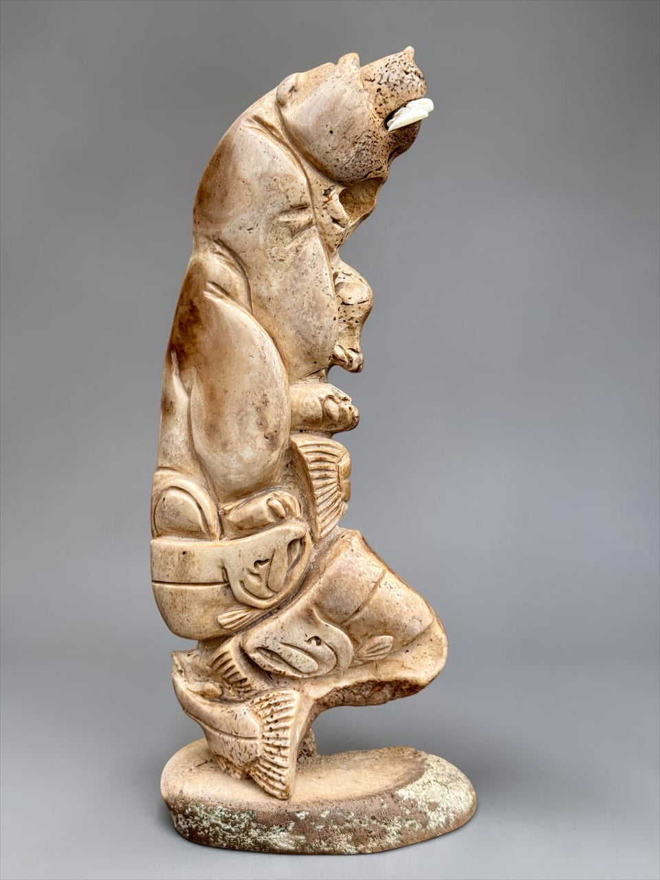 Bear & Salmon Carving