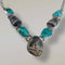 Mammoth Tooth & Turquoise Necklace