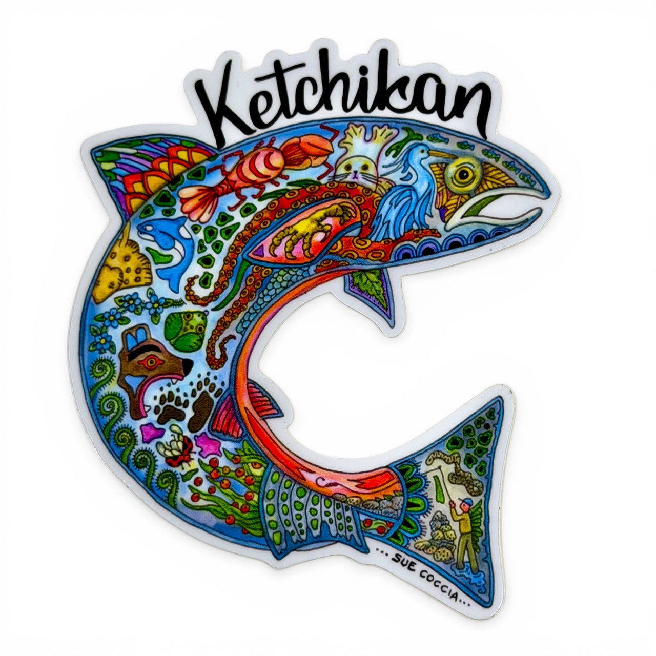 Ketchikan Salmon Sticker