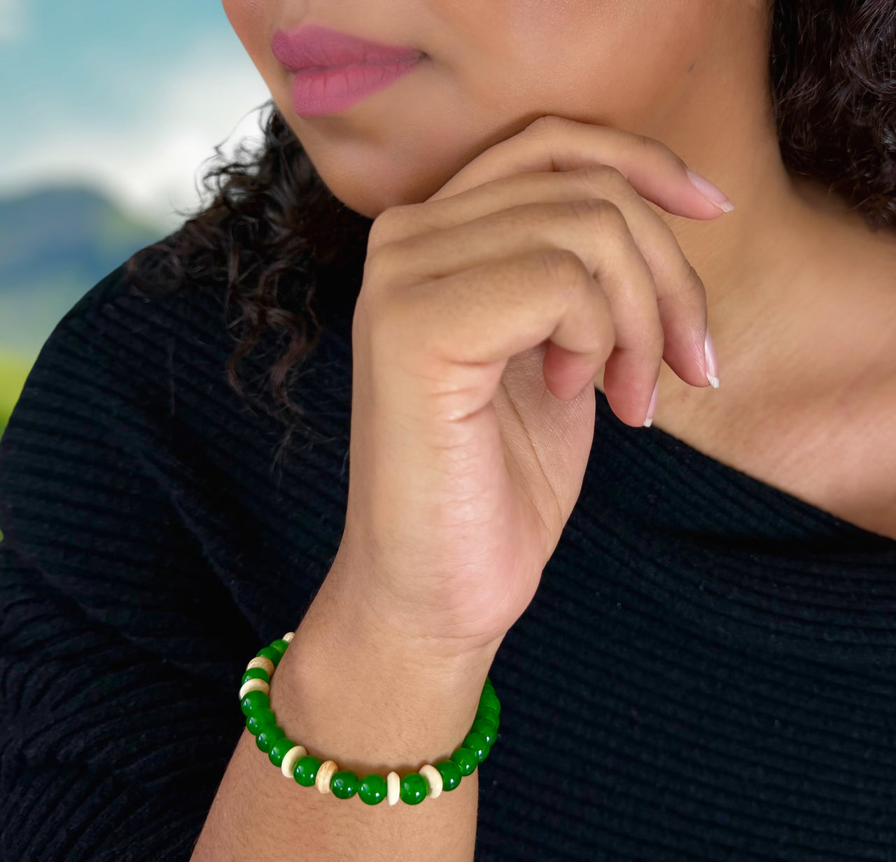 Ivory & Jade Bracelet