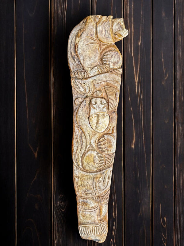 Whalebone Wall hanging Carving
