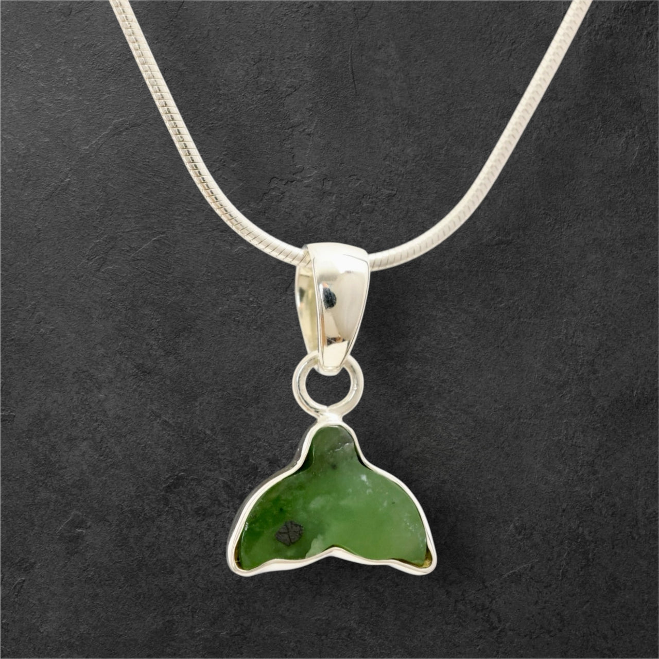 Jade Whale Tail Pendant