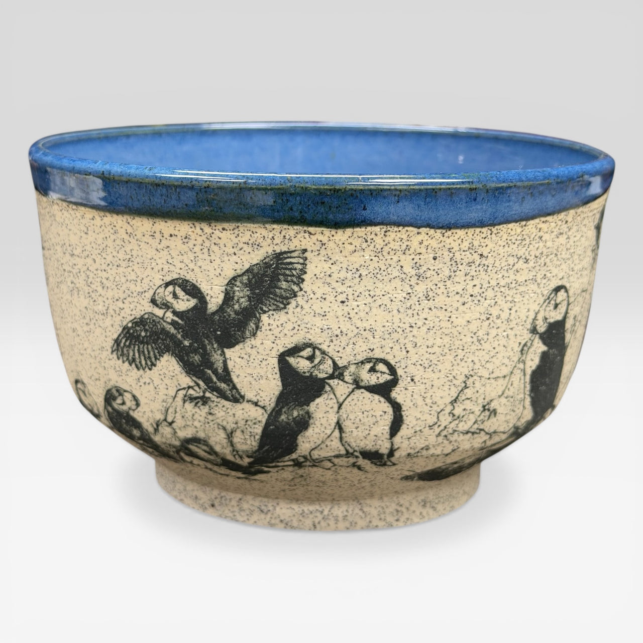 Puffin Decal Bowl