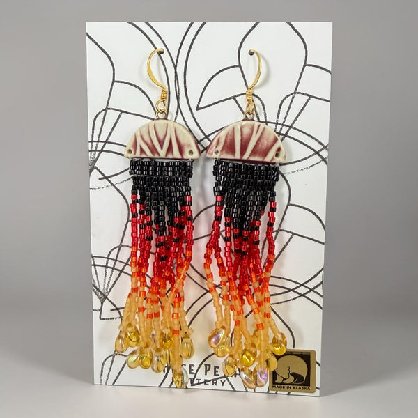 Jellyfish Pottery Earrings