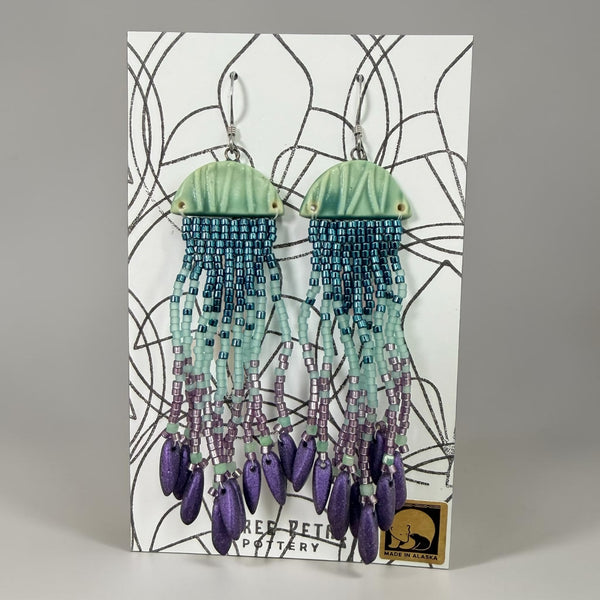Jellyfish Pottery Earrings
