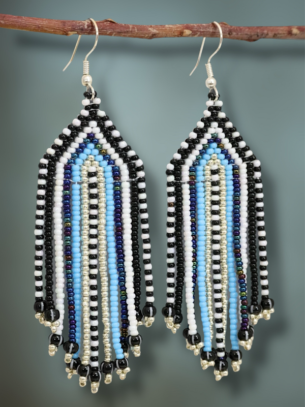 Beaded Glass Earrings