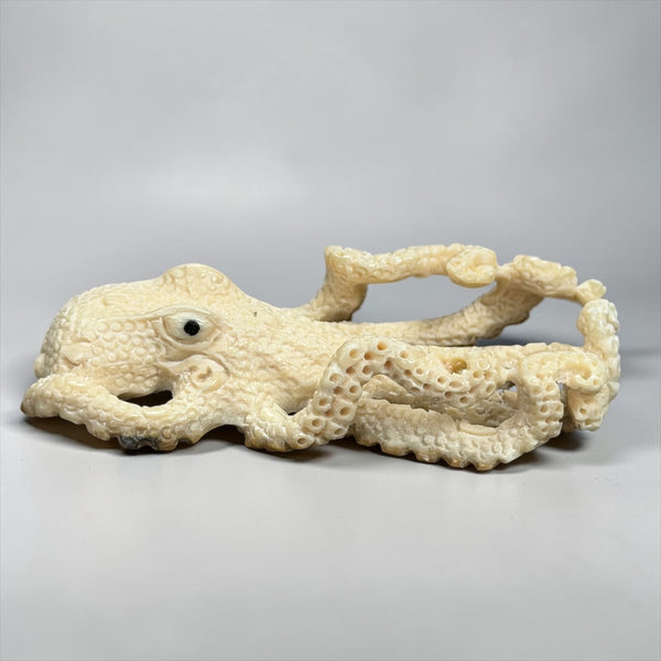 Ivory Octopus Carving