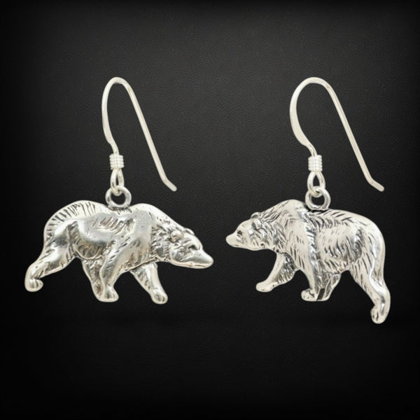 Bear Flat Earrings