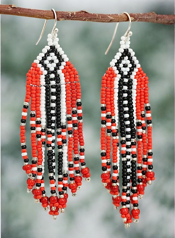 Beaded Glass Earrings