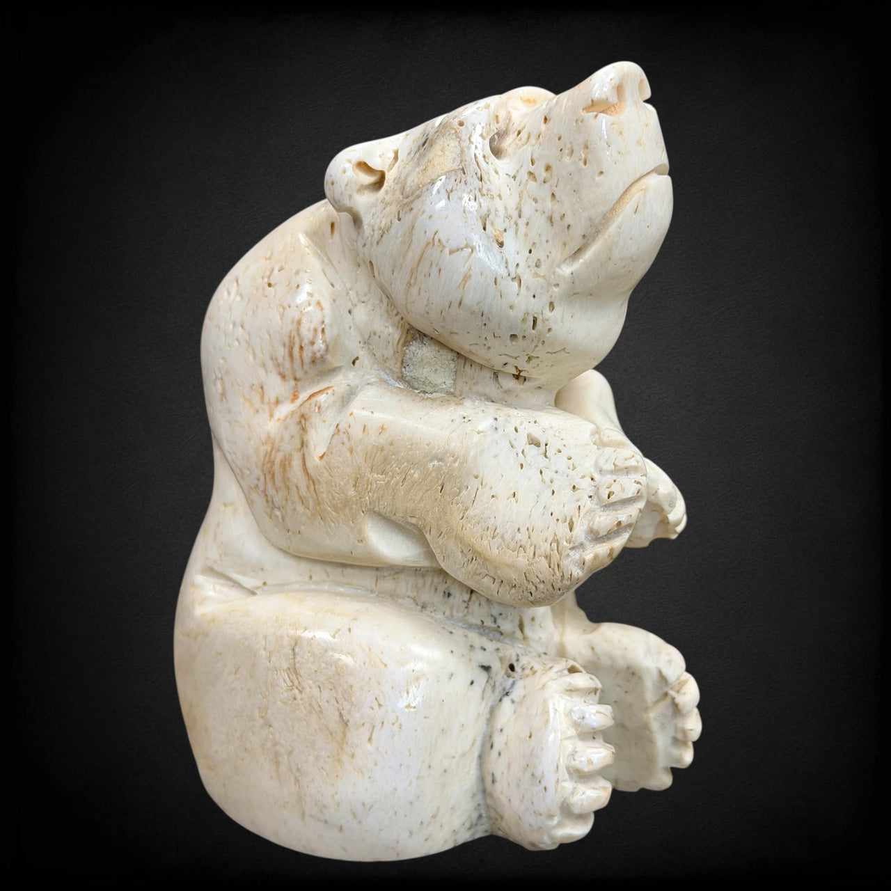 Sitting Bear Carving