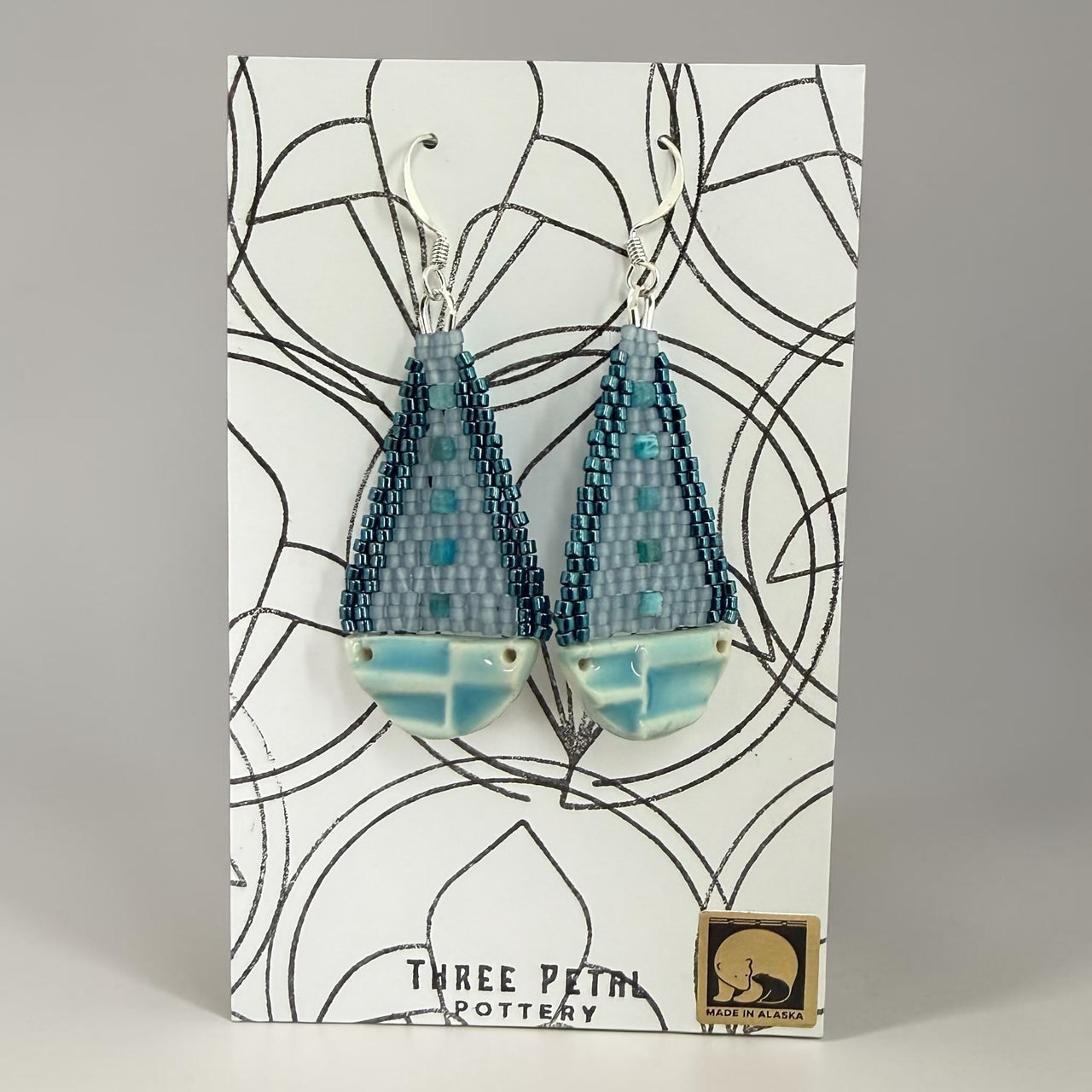 Teardrop Pottery Earrings