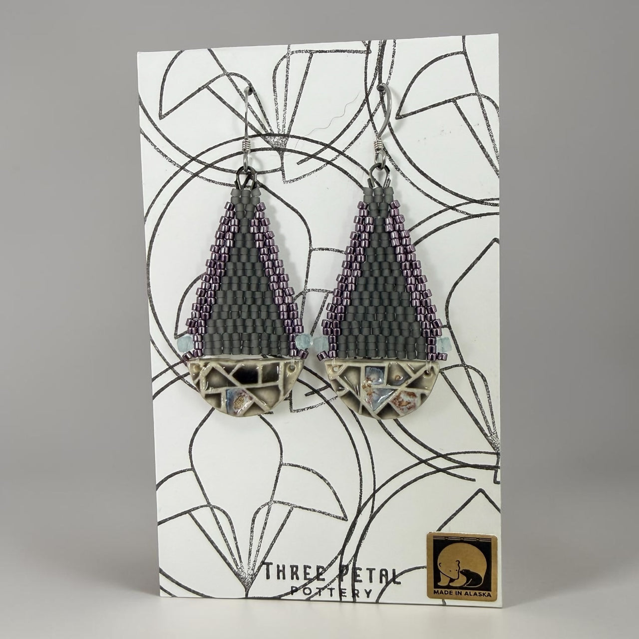 Teardrop Pottery Earrings