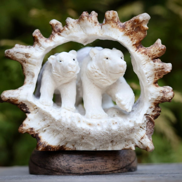 Bear Family Carving