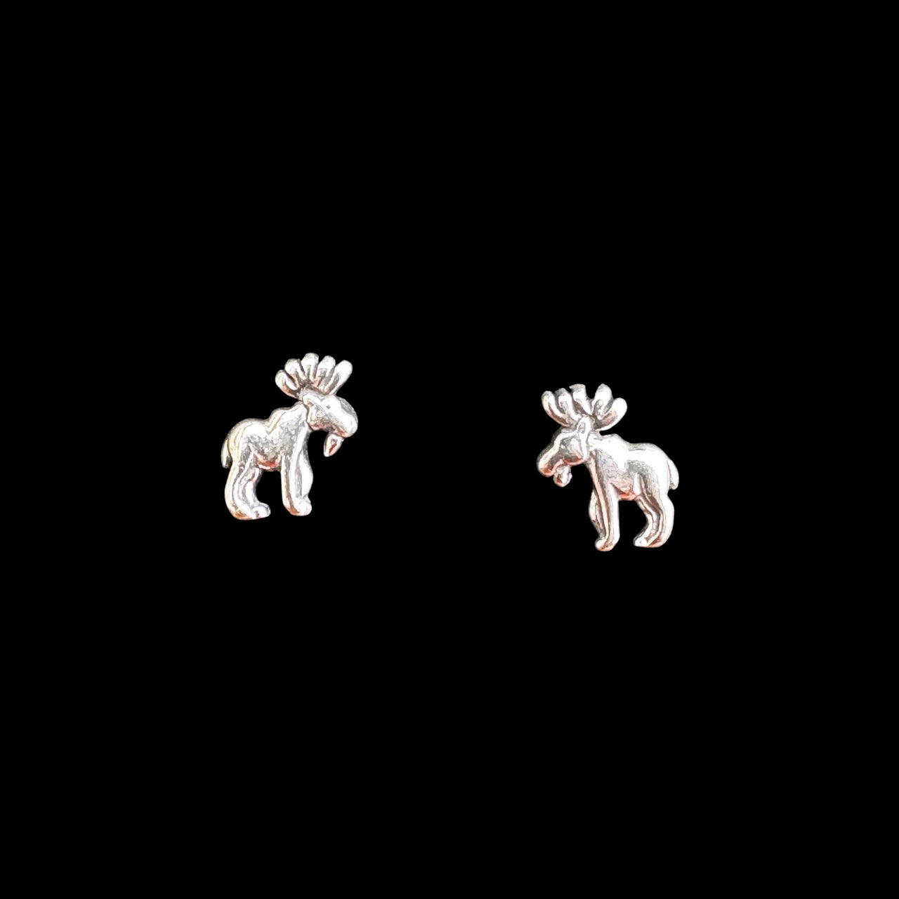 Moose Post Earrings
