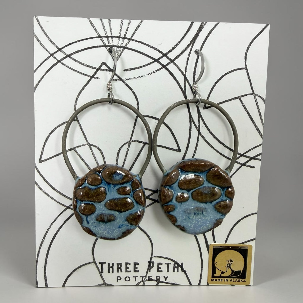 Round Pottery Earrings