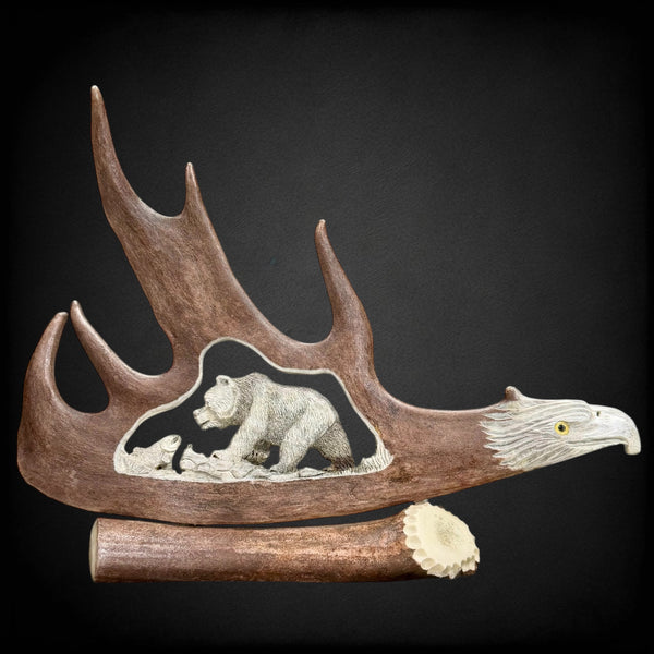 Bear - Antler Carving