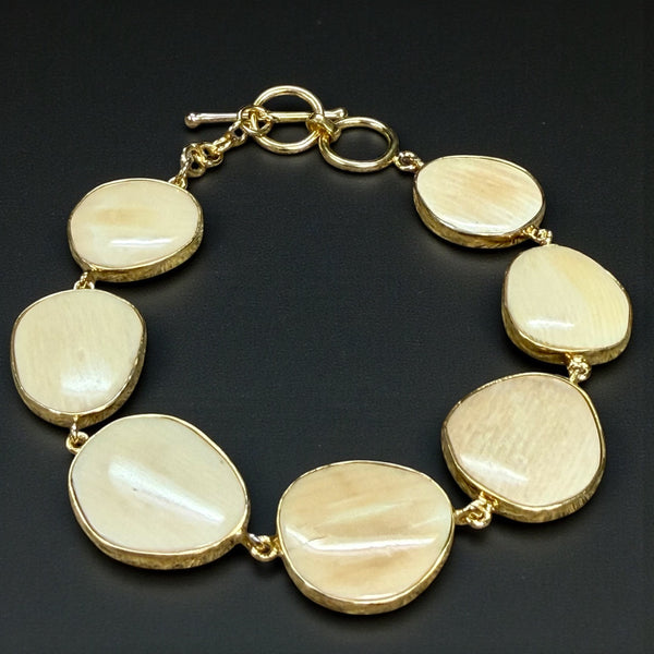 Ivory & Gold Vermeil Bracelet
