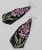 Fireweed Fringe Black Earrings