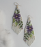 Fern Fringe Violet Earrings