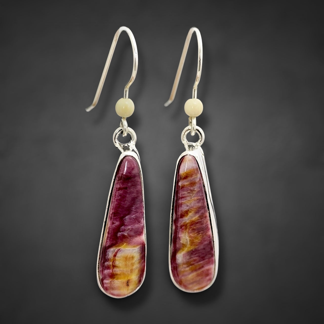 Ivory & Spiny Oyster Earrings
