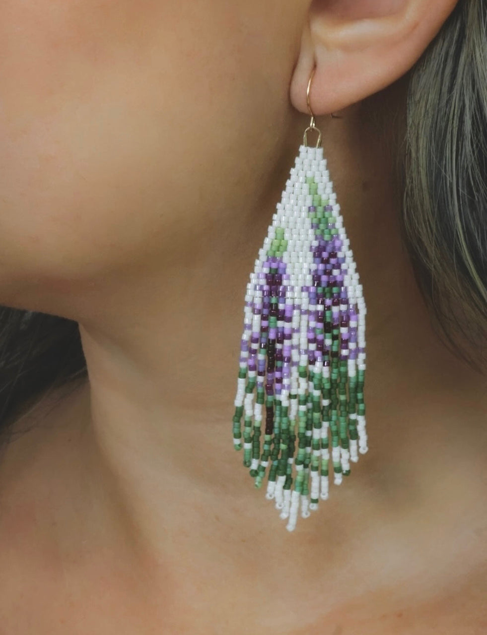 Lupine Fringe Earrings