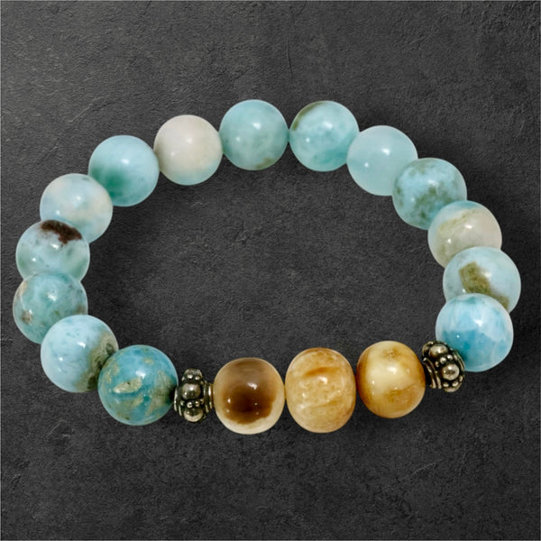 Ivory & Larimar Bracelet