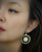 Round Ivory Earrings