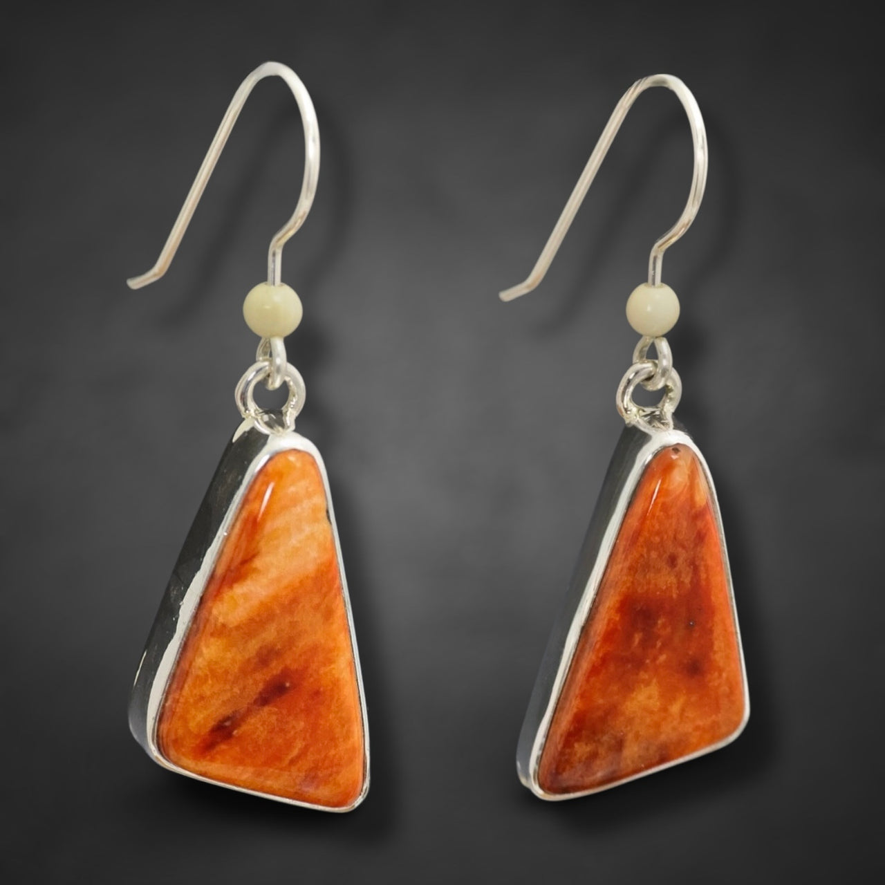 Ivory & Spiny Oyster Earrings
